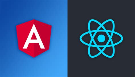 React and Angular Logos
